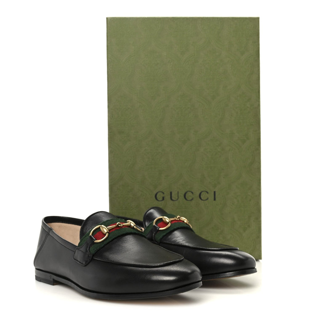 Malaga Kid Web Womens Horsebit Loafers 39.5 Black 35 Black