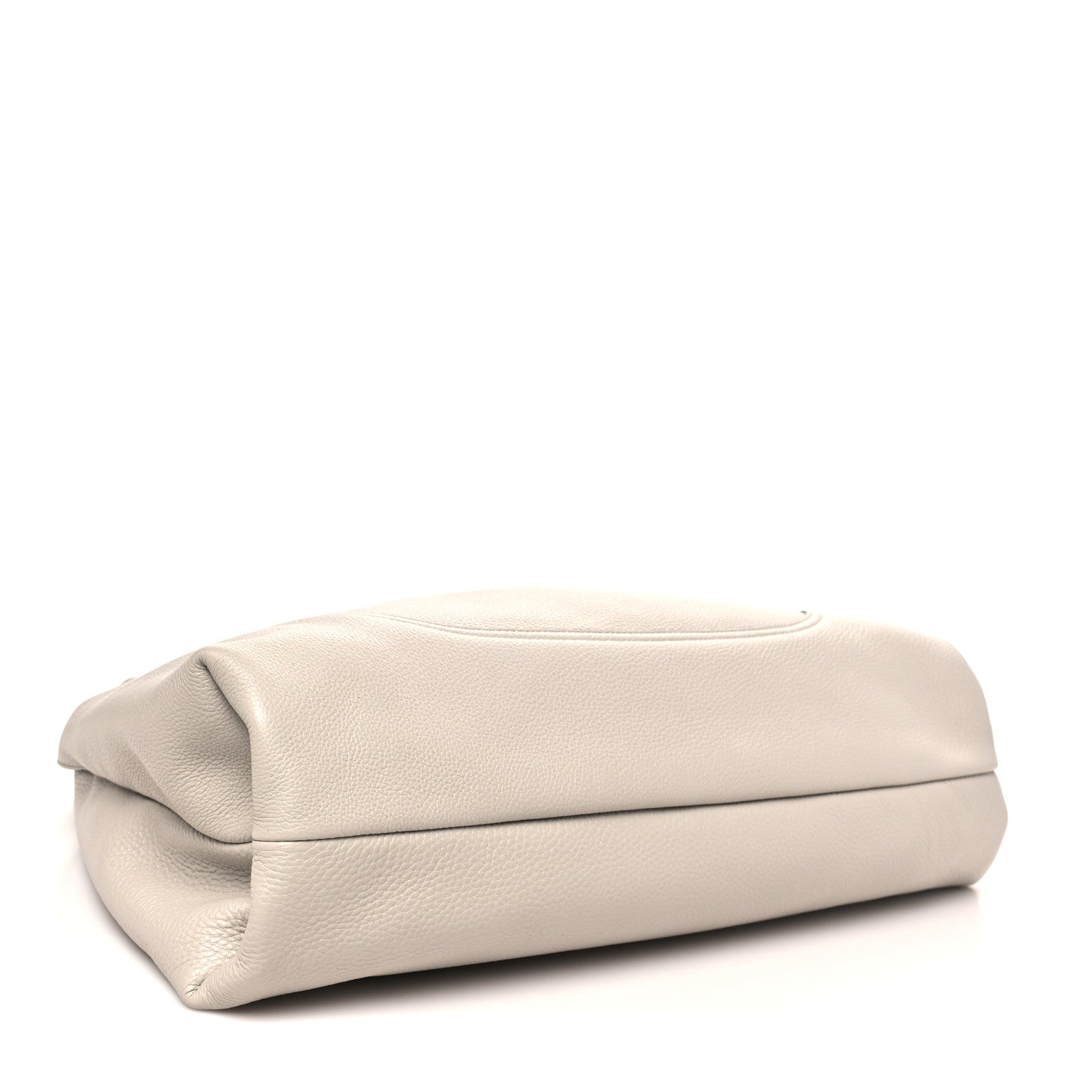 Grained Calfskin Softbit Maxi Shoulder Bag Taupe