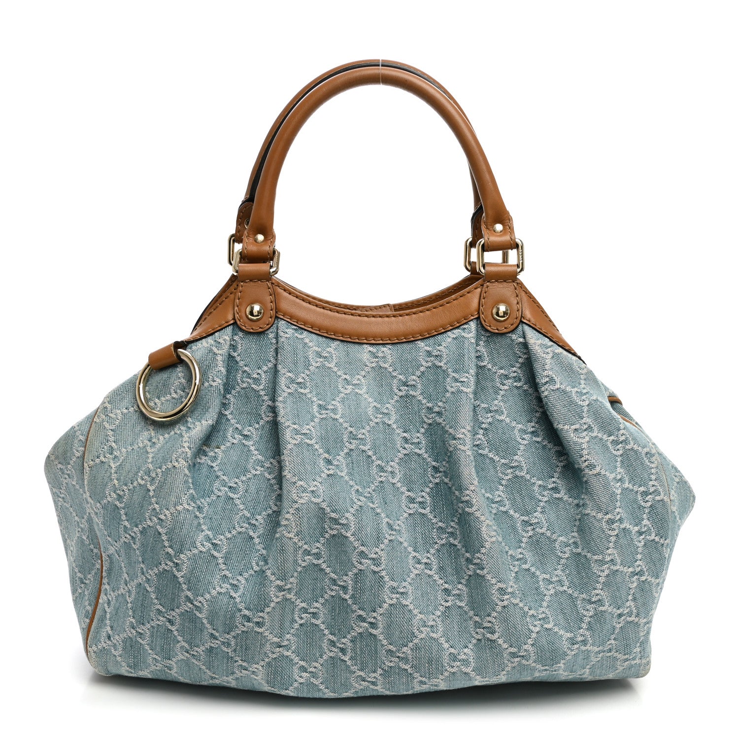 Denim Monogram Medium Sukey Tote Blue