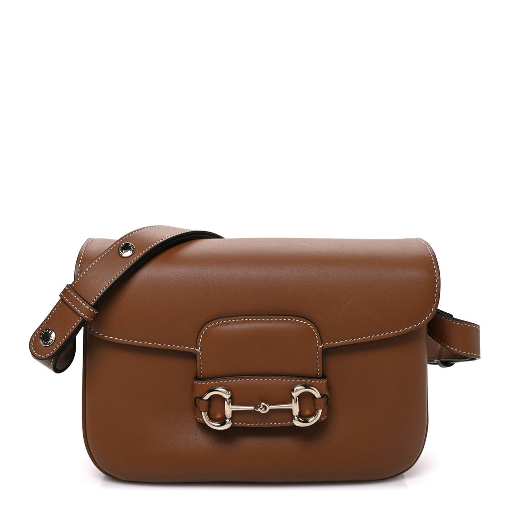 Arabella Calfskin Horsebit 1955 Soft Small Shoulder Bag Sundial