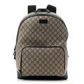GG Supreme Monogram Medium Backpack Black