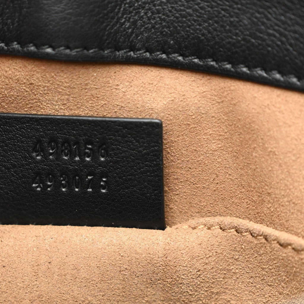 GG Supreme Monogram Small Padlock Tote Black