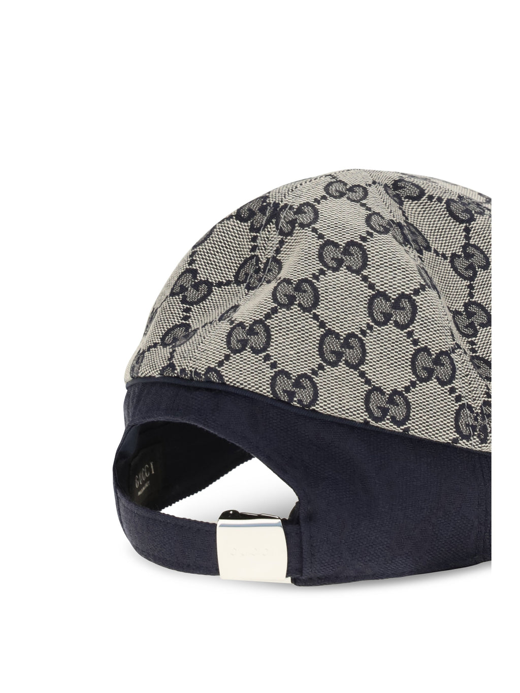 Gucci A001I24HBK4 GG-Monogram Cotton Baseball Cap — Blue