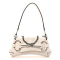 Nappa Vertical Matelasse Small Maxi Horsebit Chain Shoulder Bag Great White
