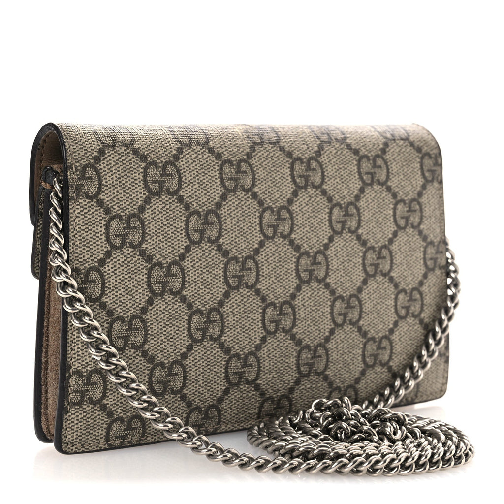 GG Supreme Monogram Super Mini Dionysus Shoulder Bag Taupe