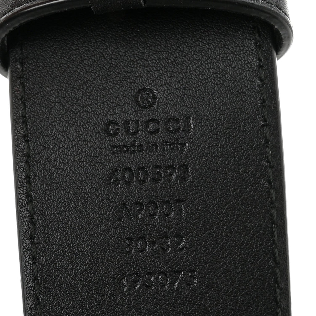 Calfskin Double G 40mm Belt 80 32 Black
