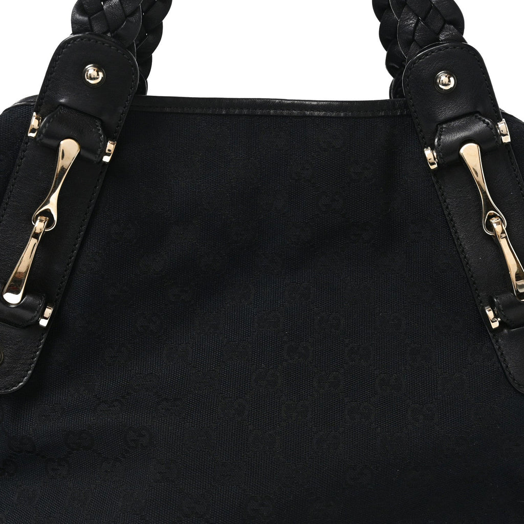 Guccissima Medium Pelham Shoulder Bag Black