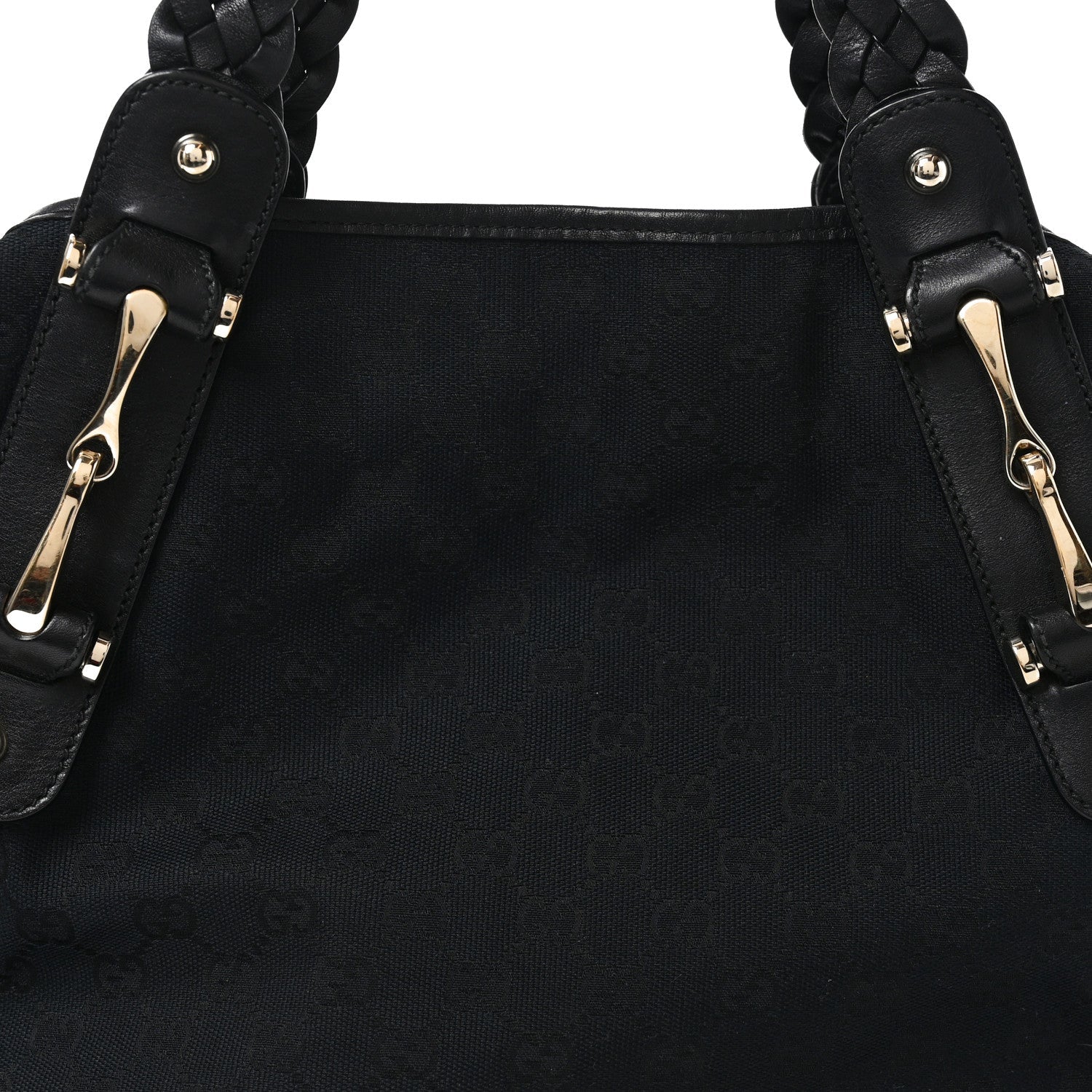 Guccissima Medium Pelham Shoulder Bag Black