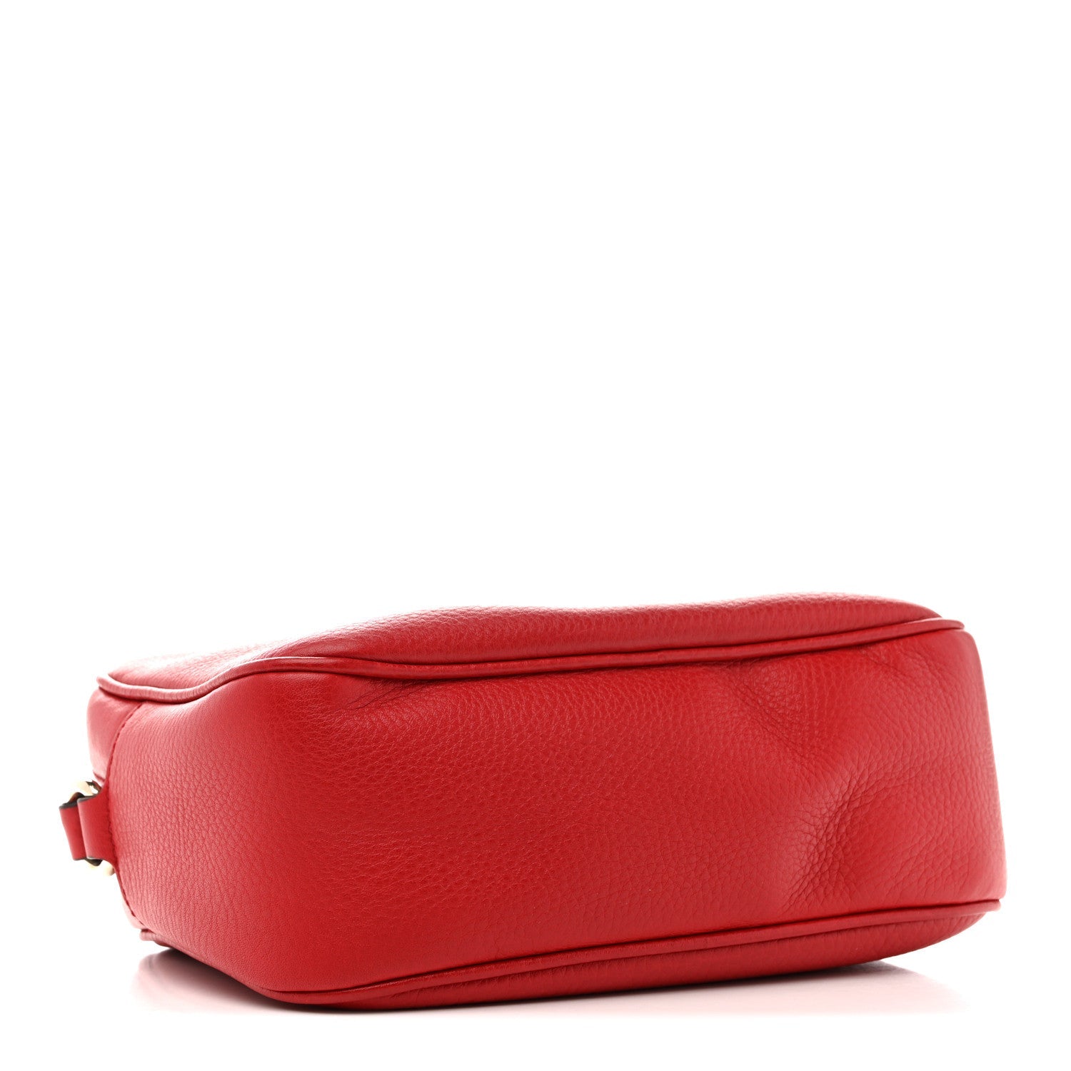 Pebbled Calfskin Small Soho Disco Bag Vibrant Red