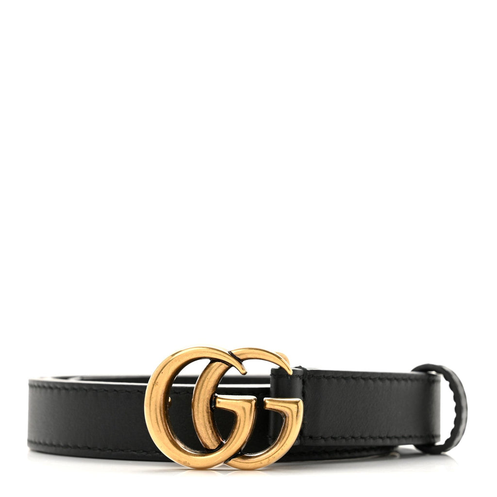 Calfskin Double G 20mm Belt 70 28 Black