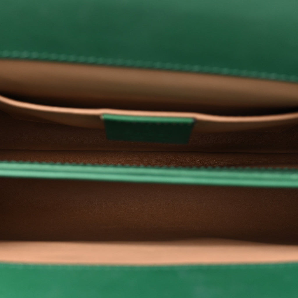 Snakeskin GG Small Ophidia Chain Shoulder Bag Green