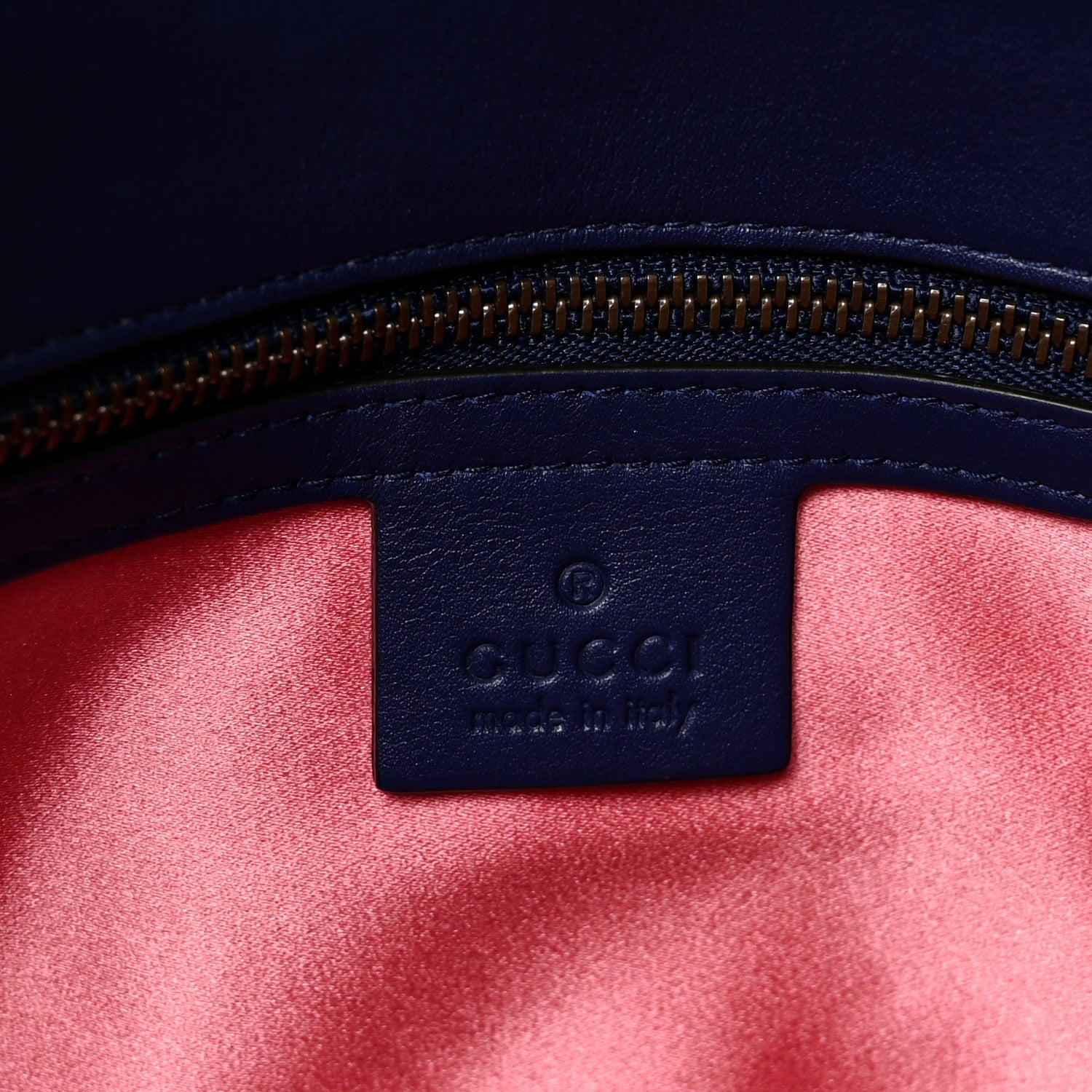 Velvet Matelasse Small GG Marmont Shoulder Bag Cobalt Blue