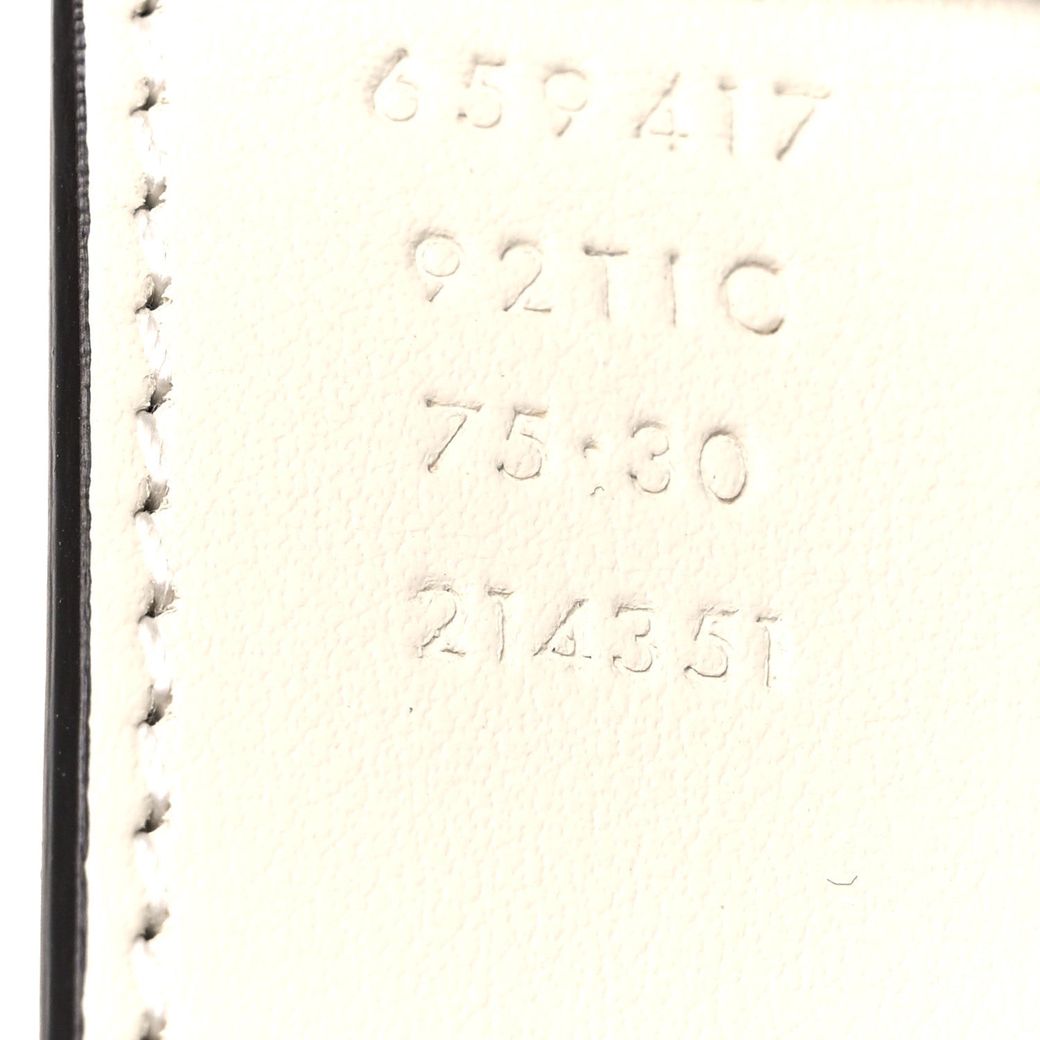 GG Supreme Monogram Plutone Calfskin Double G Reversible 30mm Belt 75 30 Beige Ebony Mystic White