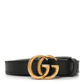 Calfskin Double G 20mm Belt 85 34 Black