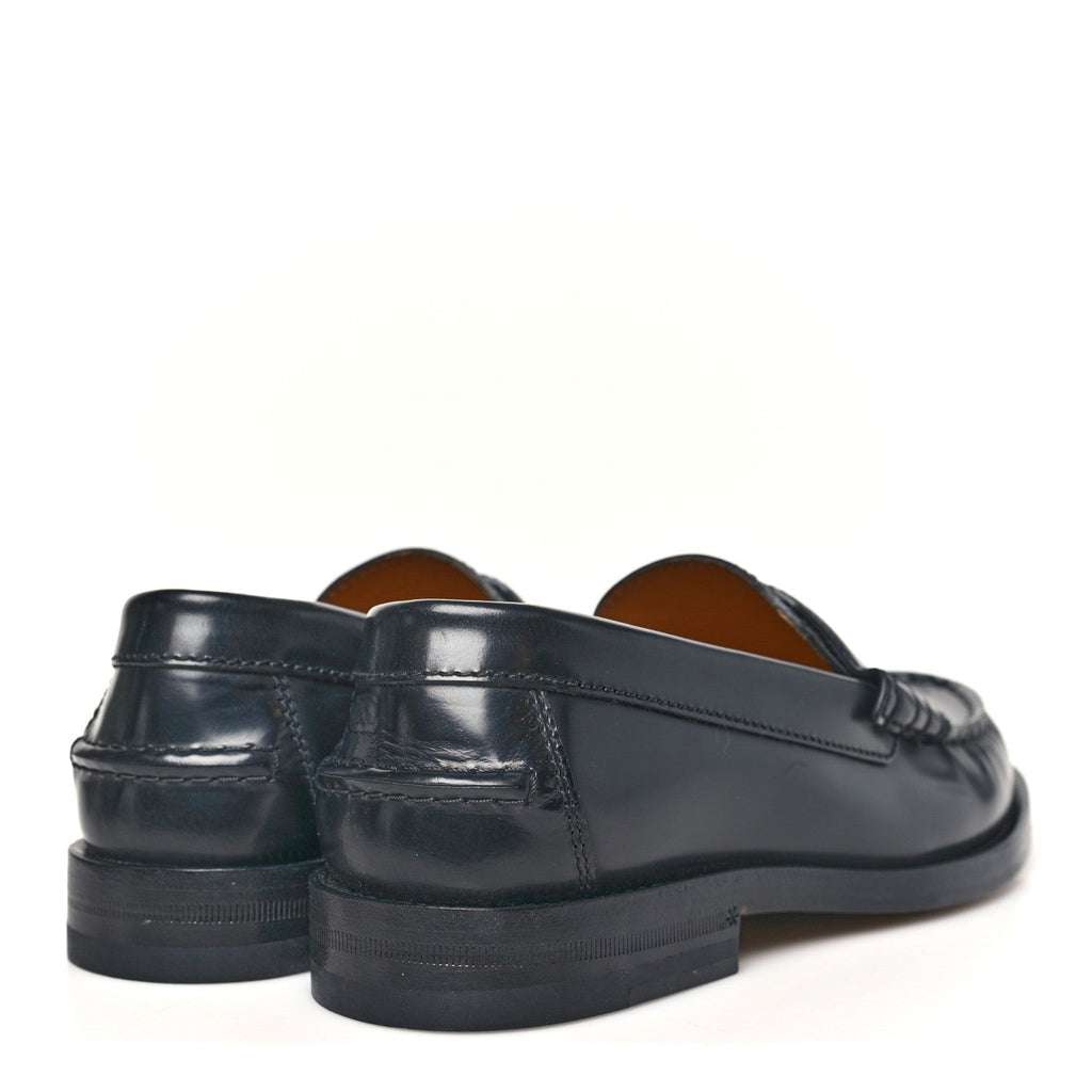 Millennial Ribot Cut Out Interlocking G Loafers 35.5 Black