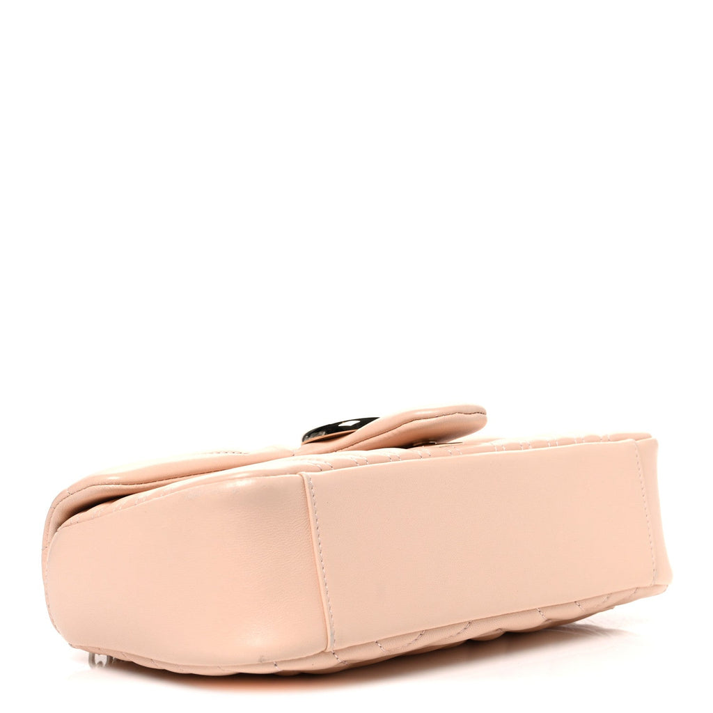 Lambskin Matelasse Medium GG Marmont Shoulder Bag Light Pink
