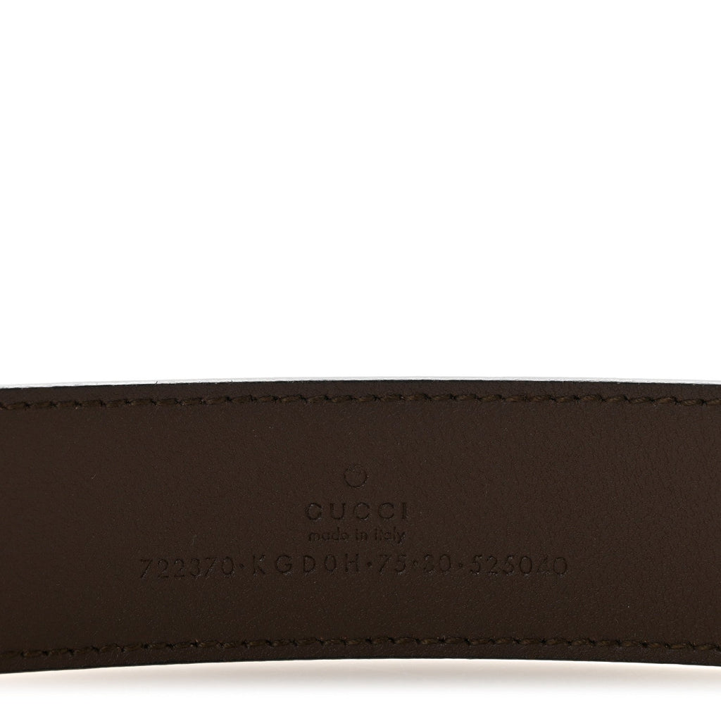 Supreme Monogram Calfskin Rectangular Belt 75 30 Brown