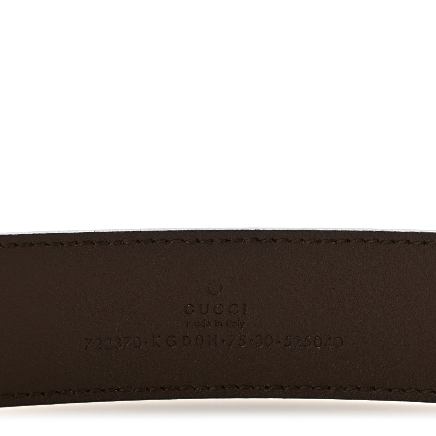 Supreme Monogram Calfskin Rectangular Belt 75 30 Brown