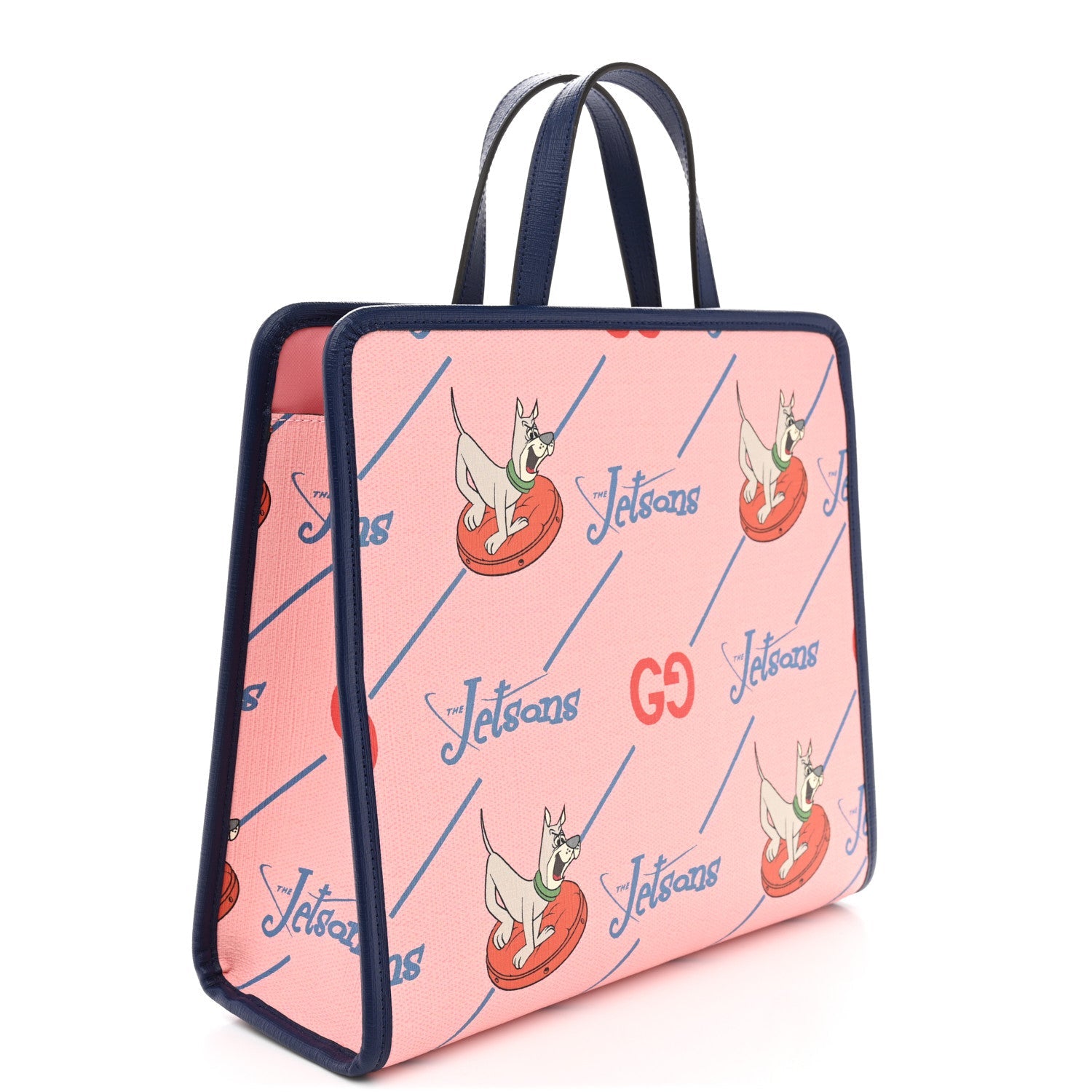 Coated Canvas Interlocking G The Jetsons Childrens Tote  Pink Multicolor