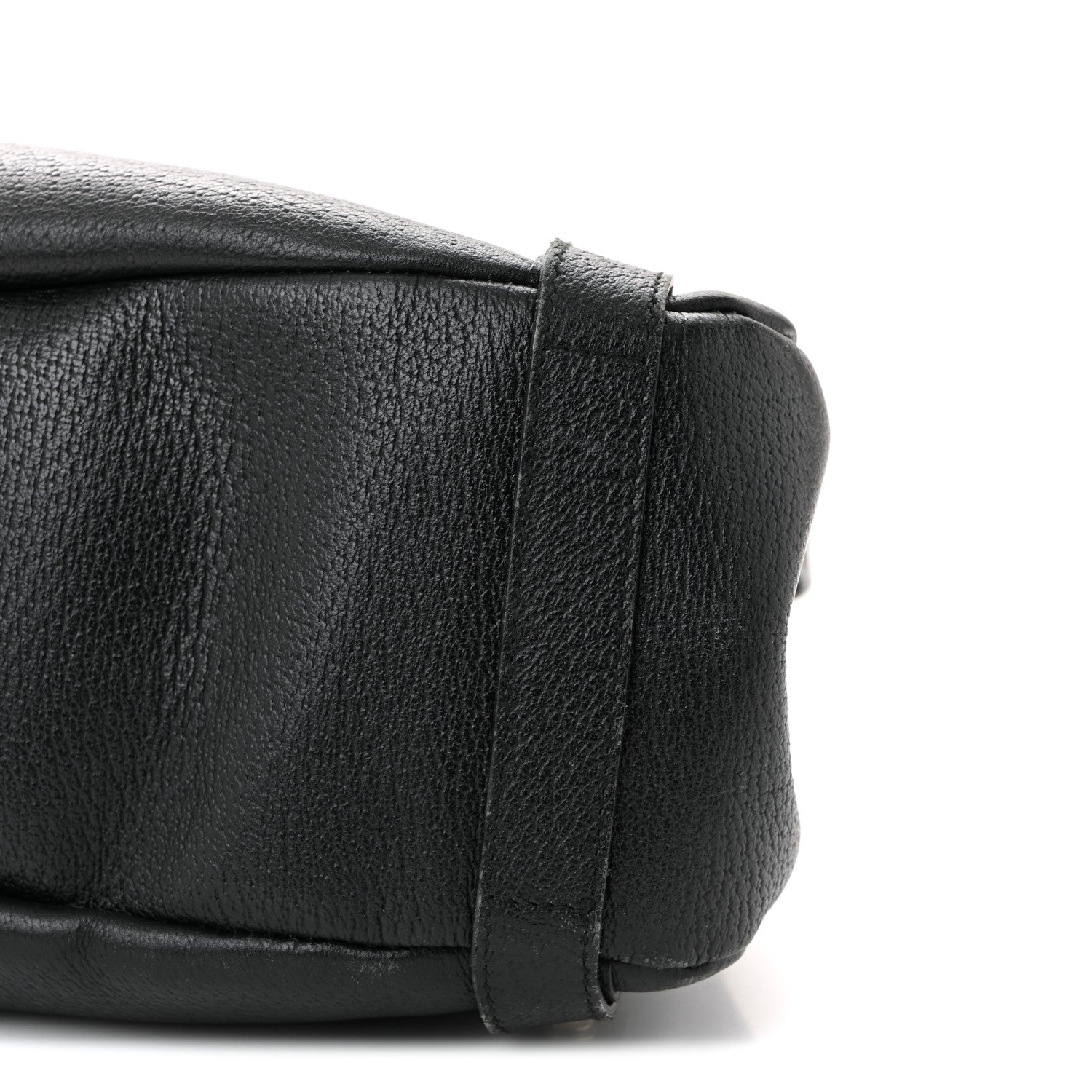 Calfskin Medium Abbey Shoulder Bag Black