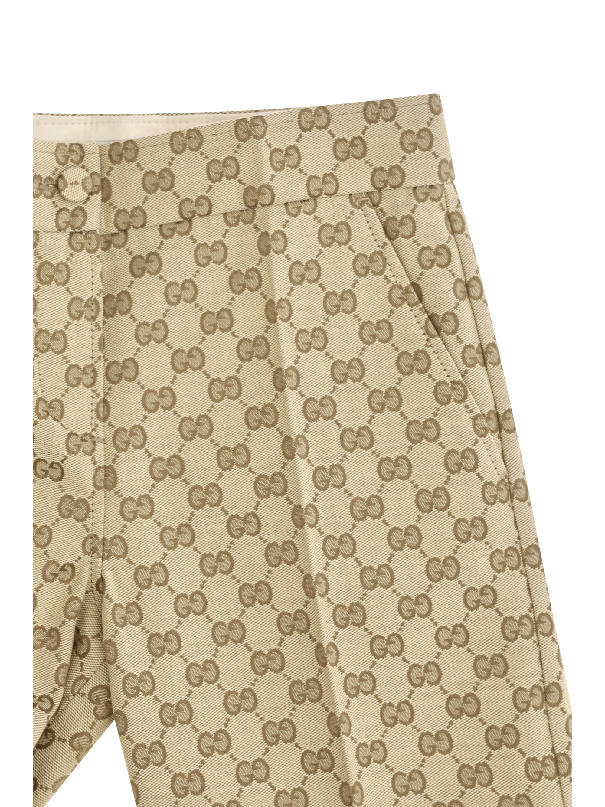 Gucci GG Trousers — Beige
