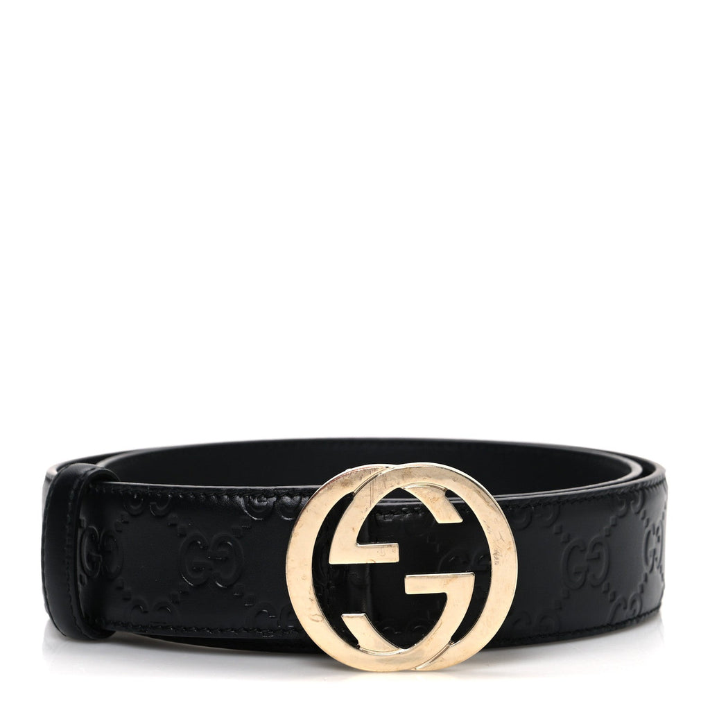 Calfskin Interlocking G 37mm Belt 85 34 Black