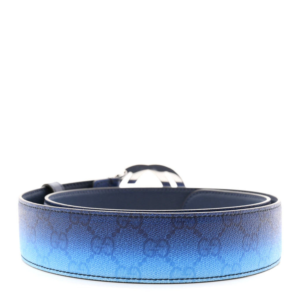 Interlocking Gradient GG Chroma 40mm Belt 85 34 Blue Agata