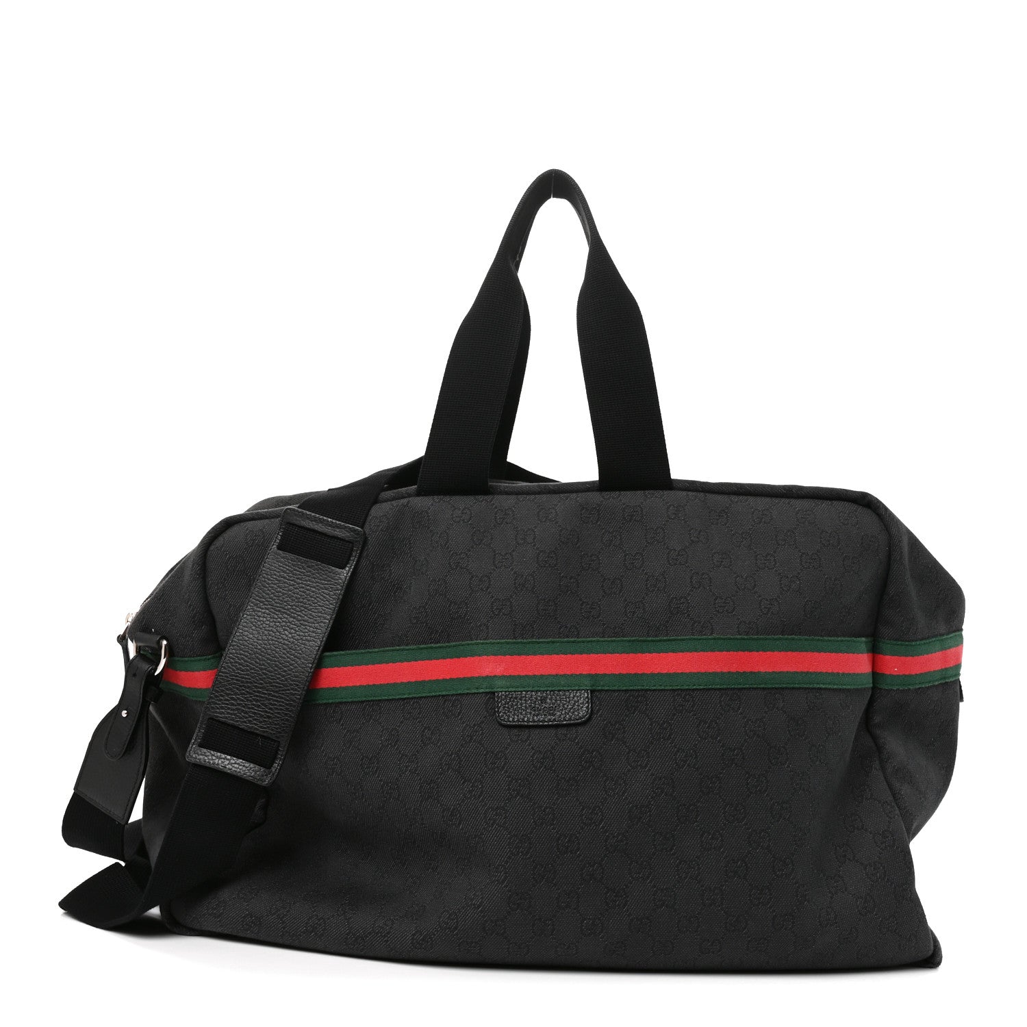 Monogram Web Large Carry On Duffle Bag Black