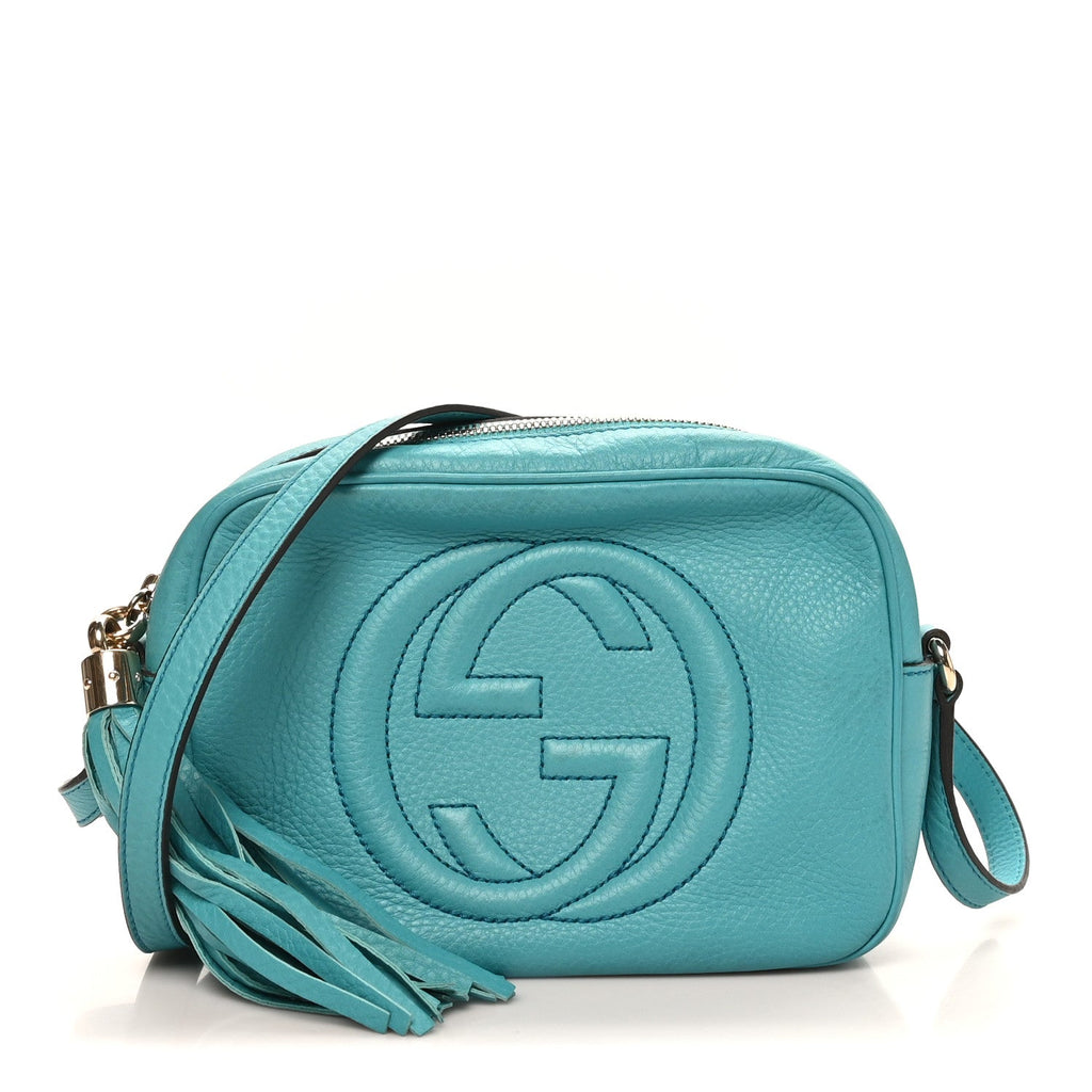 Pebbled Calfskin Small Soho Disco Bag Deep Cobalt