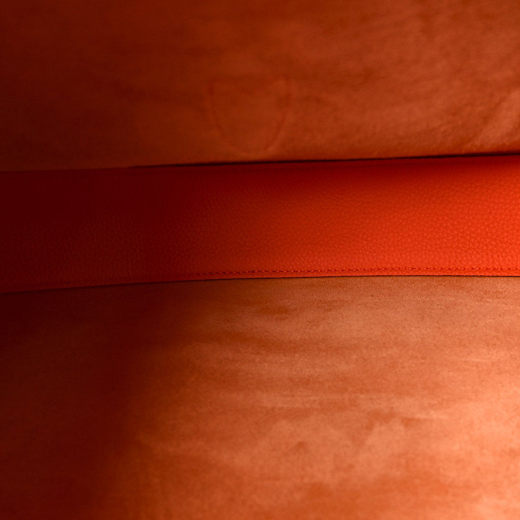 Soft Grained Calfskin Large Jackie Hobo Orange