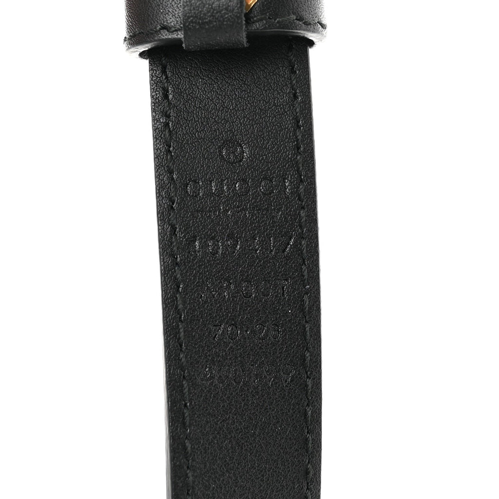 Calfskin Double G 20mm Belt 70 28 Black