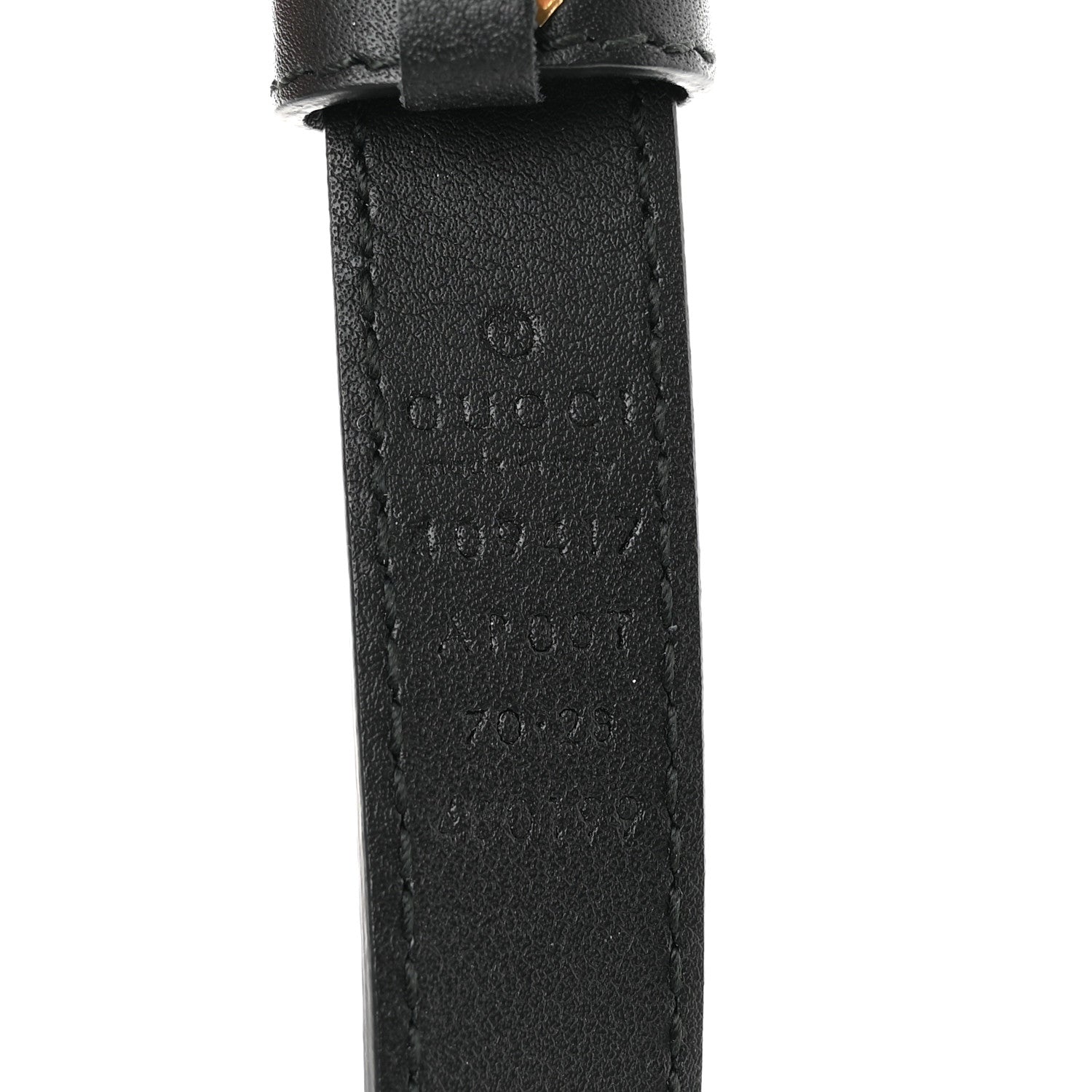 Calfskin Double G 20mm Belt 70 28 Black