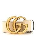 Calfskin Double G 40mm Belt 90 36 Mystic White
