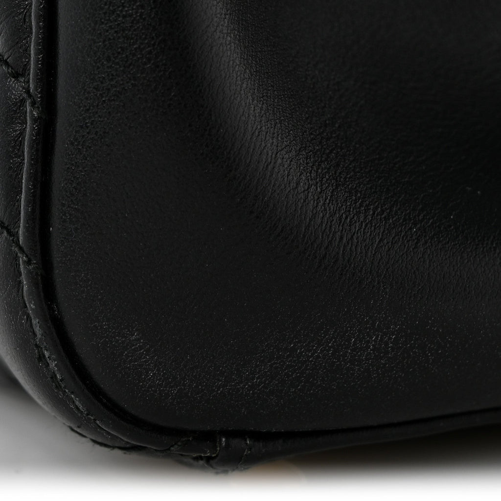 Calfskin Matelasse Small GG Marmont Tote Black