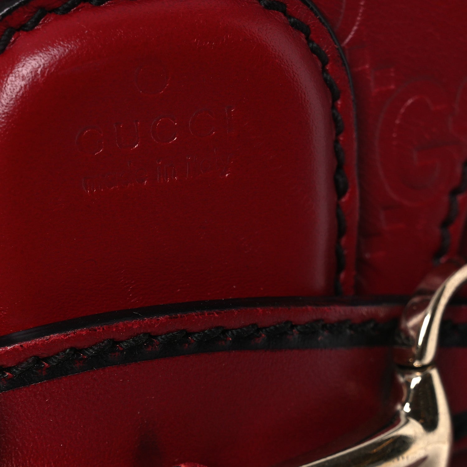 Guccissima Small Emily Shoulder Bag Red