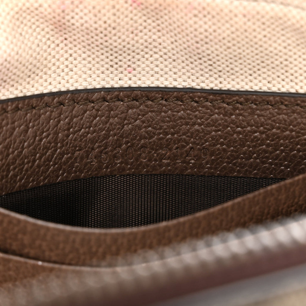 GG Supreme Monogram Web Mini Ophidia Bag Beige Ebony