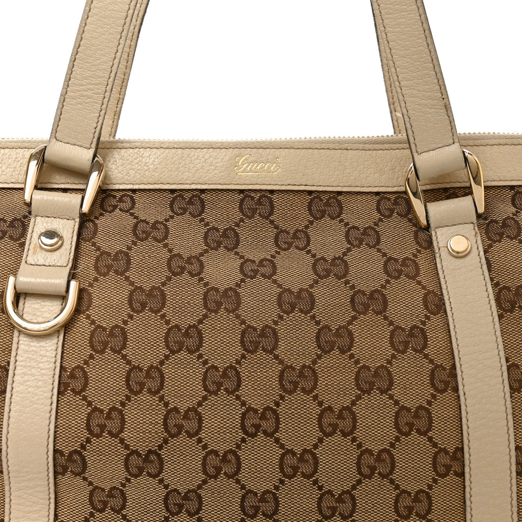 Monogram Medium Abbey Tote Off White