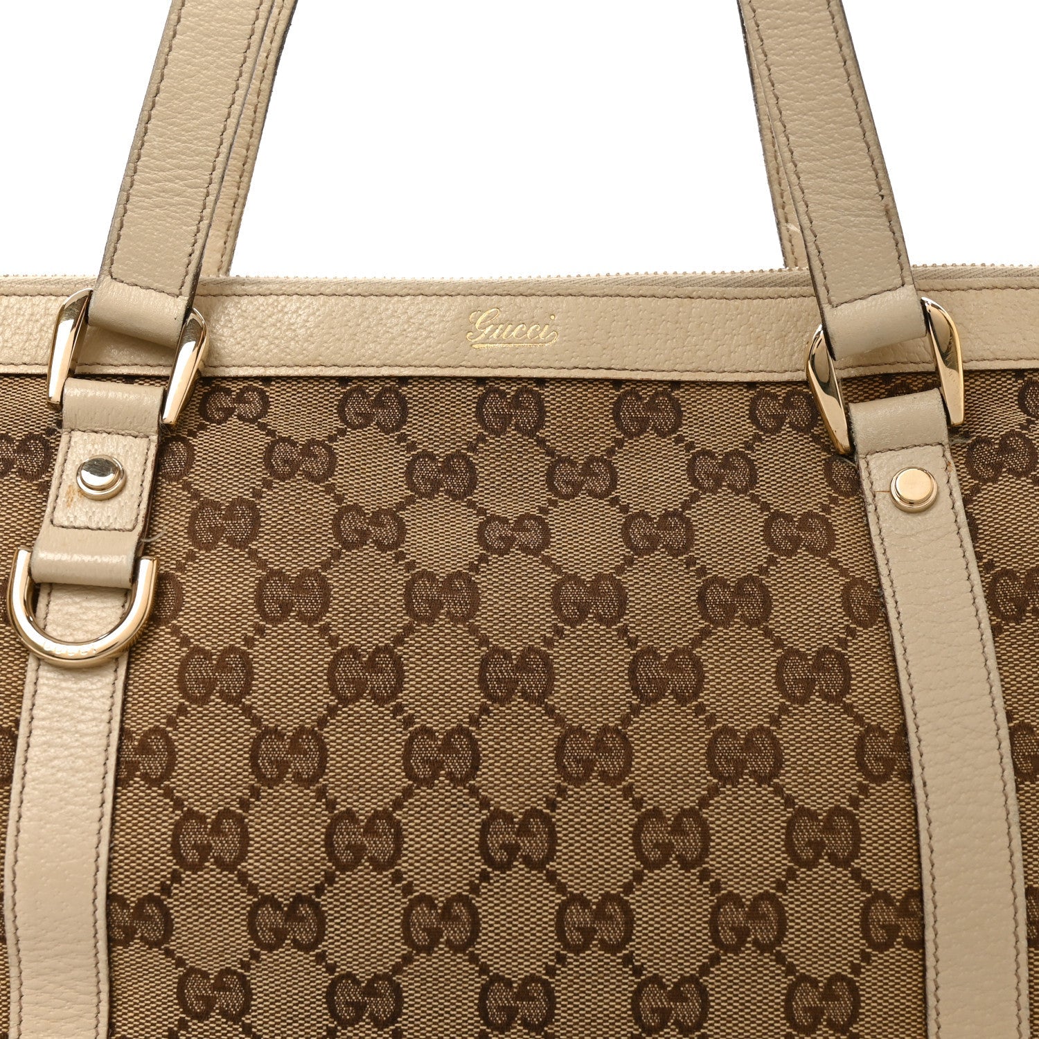 Monogram Medium Abbey Tote Off White