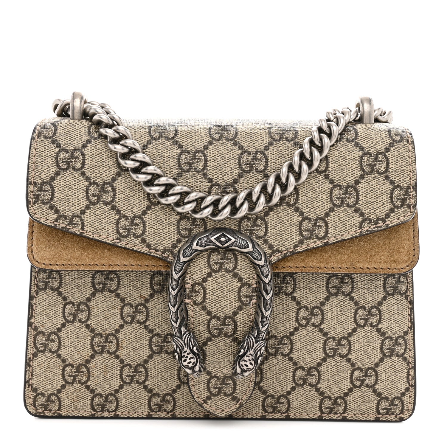 GG Supreme Monogram Mini Dionysus Shoulder Bag Taupe