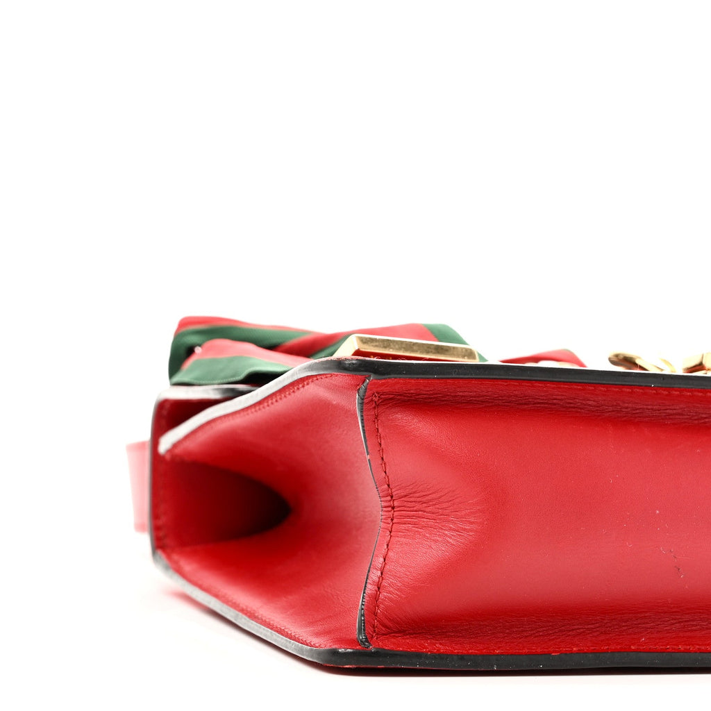 Calfskin Small Sylvie Shoulder Bag Hibiscus Red