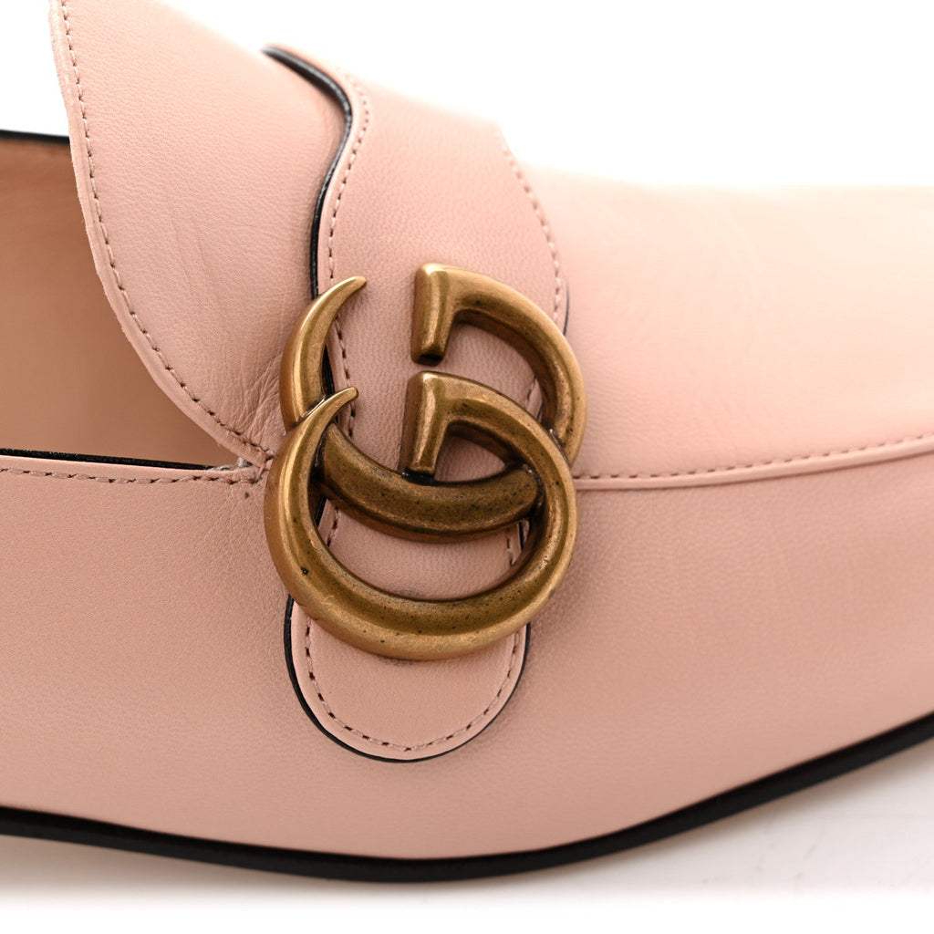 Malaga Kid Womens GG Marmont Loafers 38.5 Perfect Pink