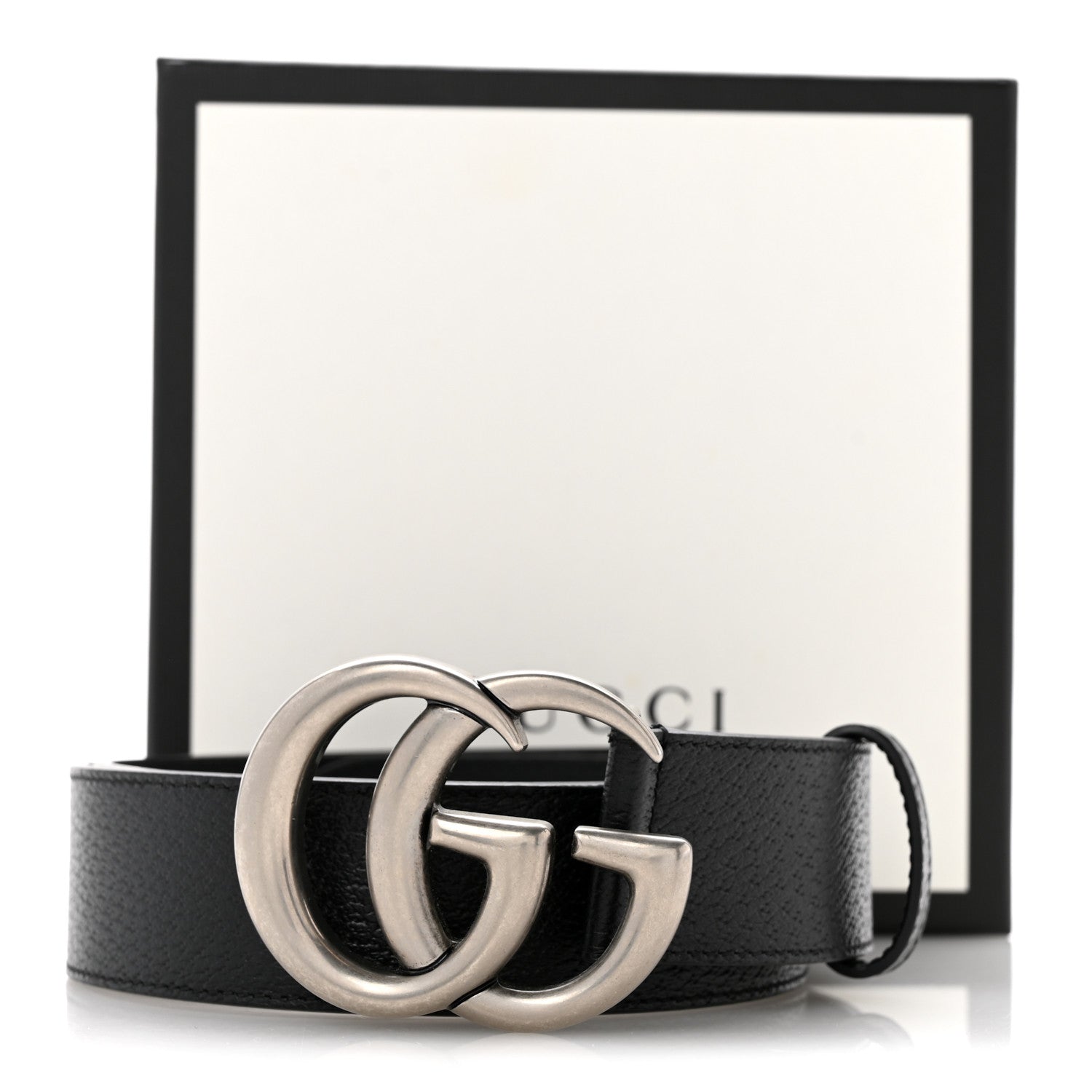 Textured Calfskin Double G 40mm Belt 95 38 Black 95 38 Black