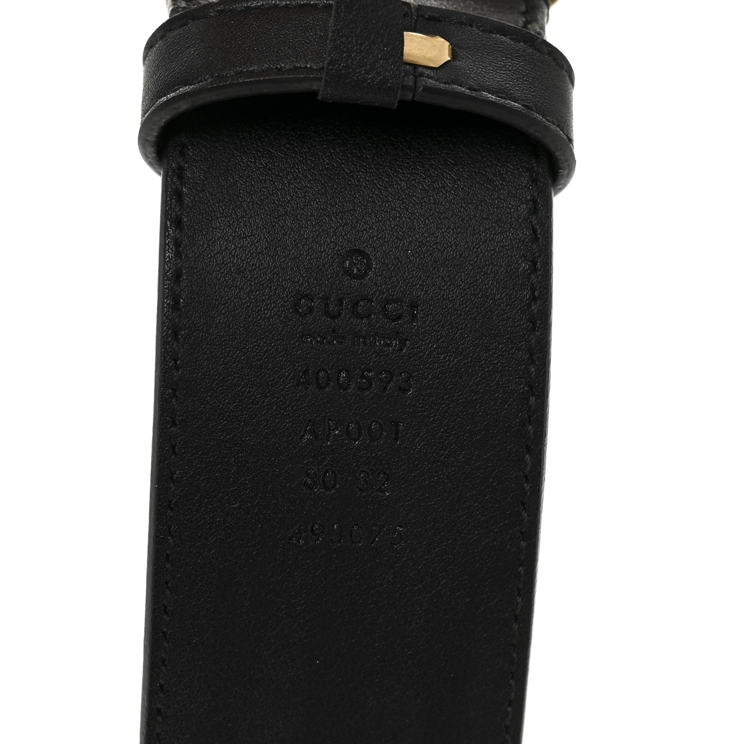 Calfskin Double G 40mm Belt 80 32 Black