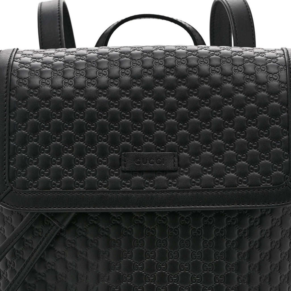 Microguccissima Drawstring Backpack Black