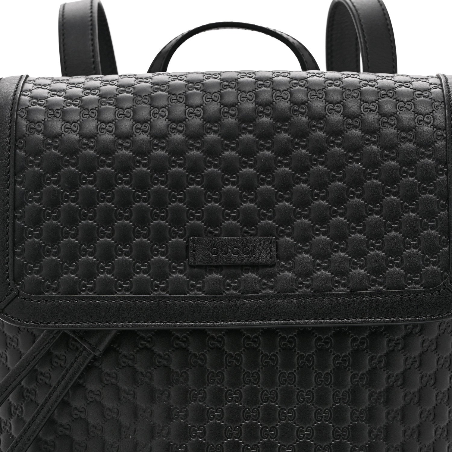 Microguccissima Drawstring Backpack Black