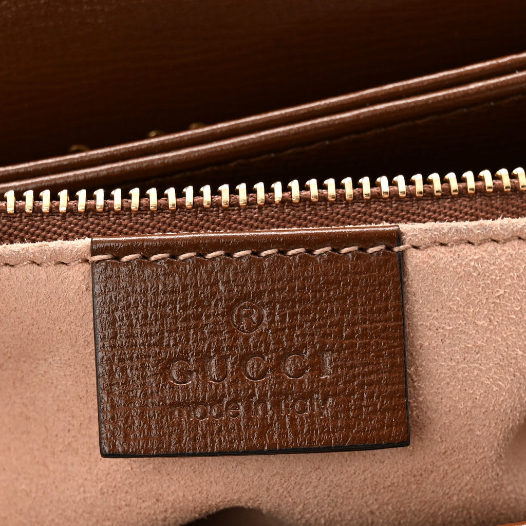 Azalea Calfskin Horsebit 1955 Shoulder Bag Brown Sugar