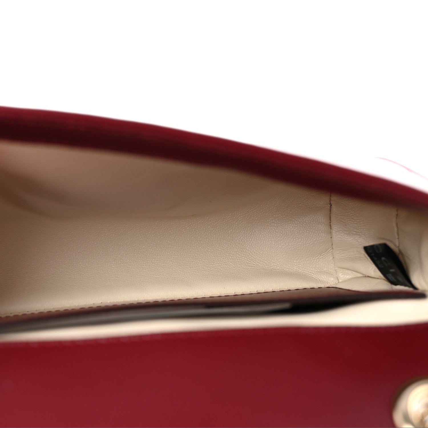 Calfskin Matelasse Mini GG Marmont Shoulder Bag Rosso Ancora