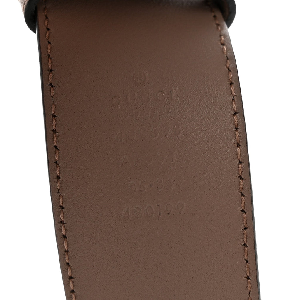Calfskin Double G 40mm Belt 85 34 Porcelain Rose