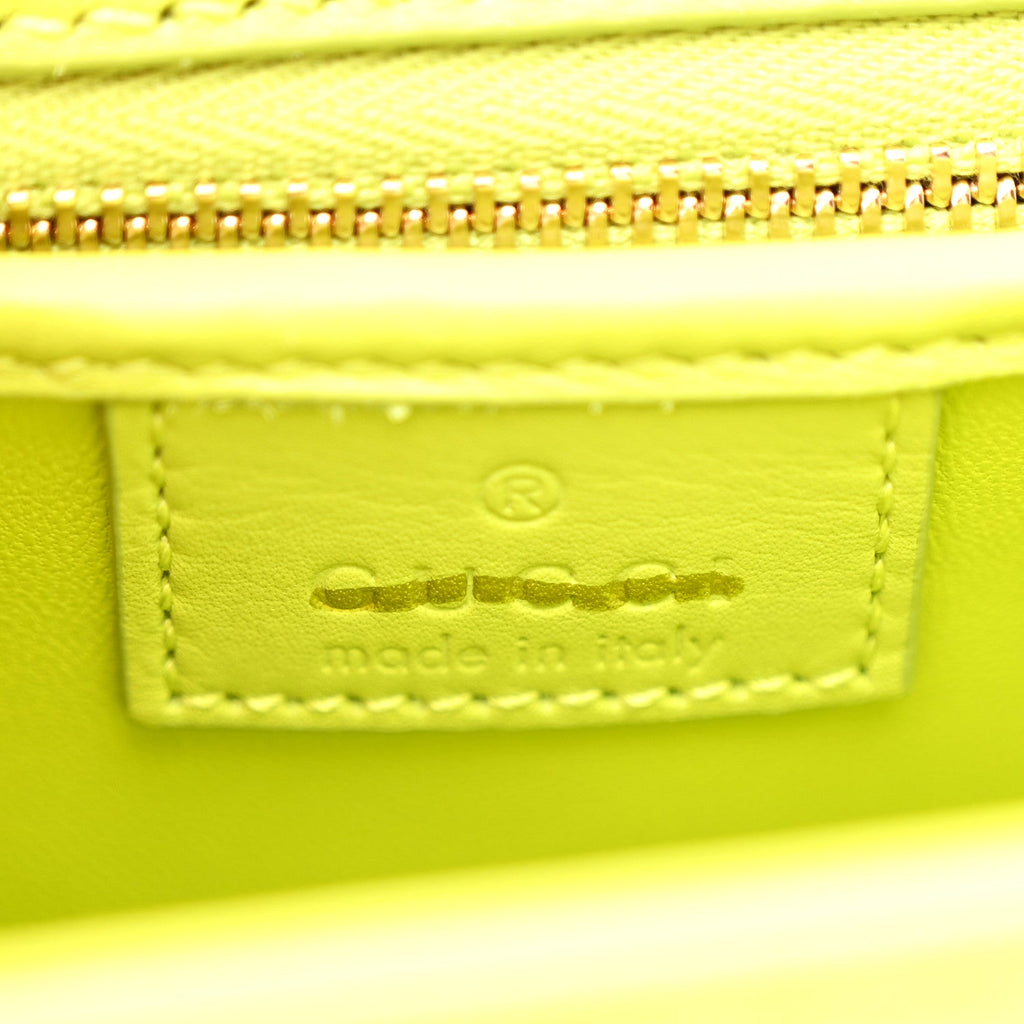 Calfskin Medium Bamboo Diva  Green