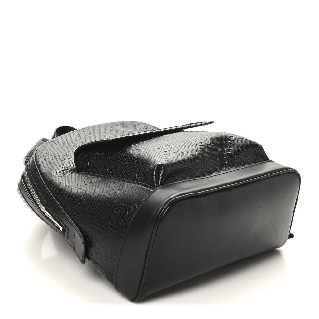 Calfskin GG Tennis Embossed Backpack Black